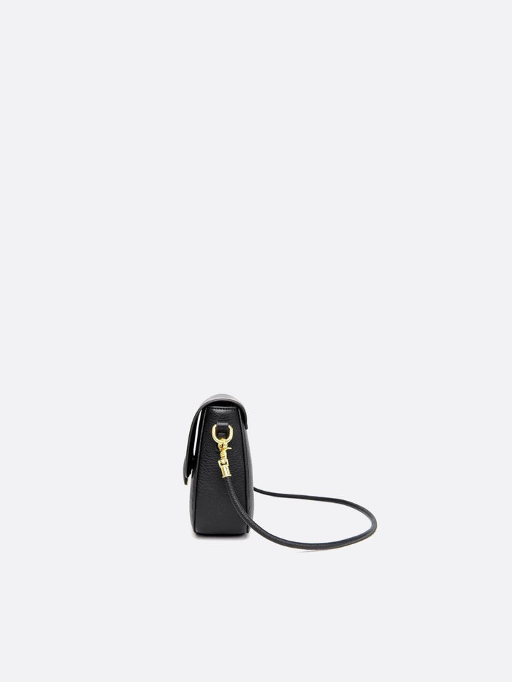 Grained leather shoulder bag<br>Liora