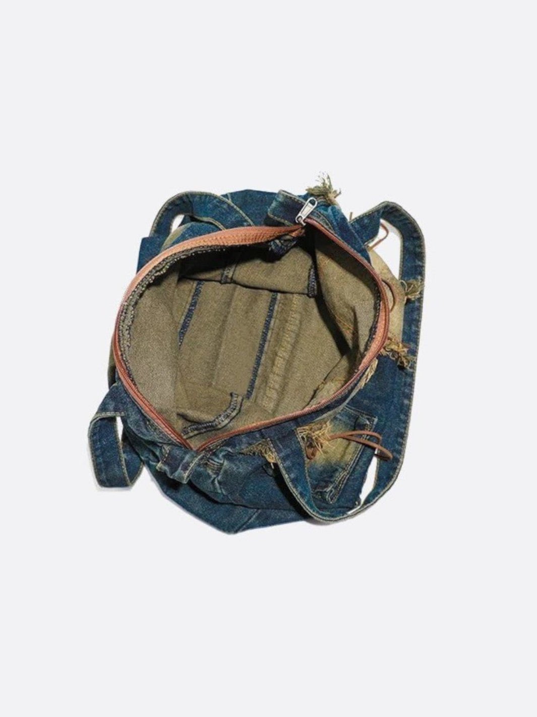 Denim satchel bag<br> Darenzo
