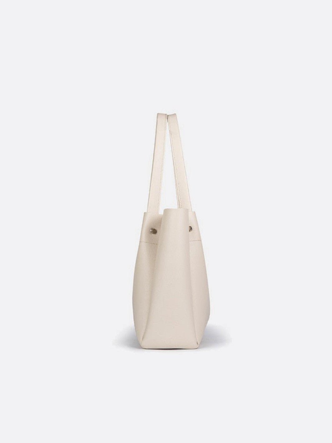 White leather tote bag<br>Aveline