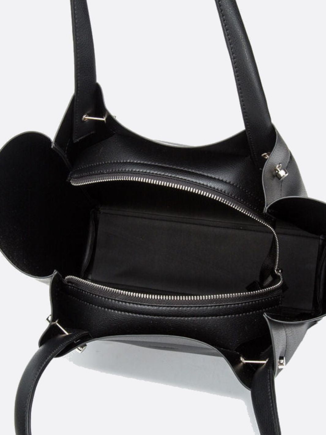 Black leather tote bag<br>Neris