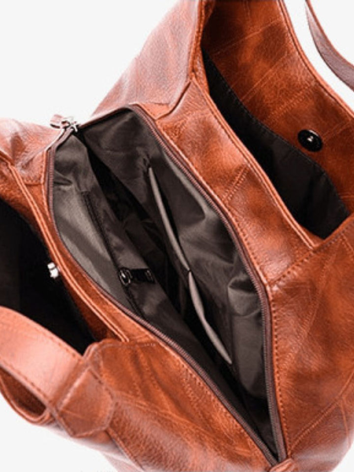 Leather tote bag<br>Amaya