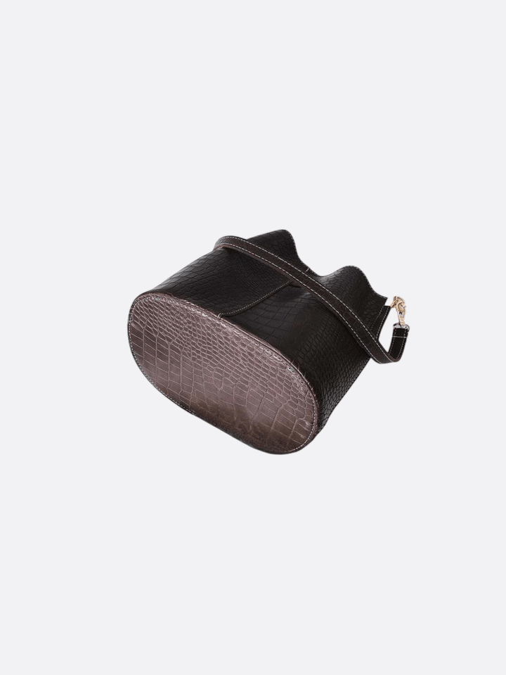 Crocodile bucket bag<br>Calisto