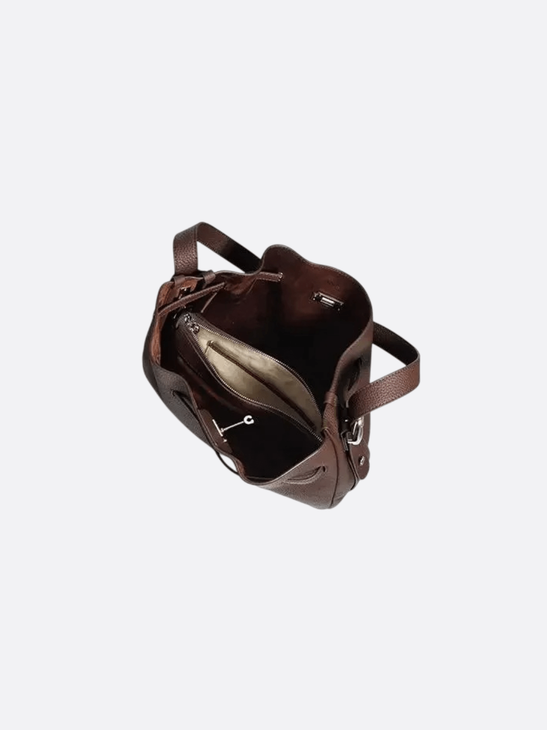 Leather bucket bag<br>Sienne