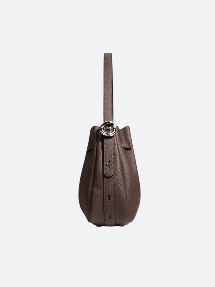 Leather bucket bag<br>Sienne