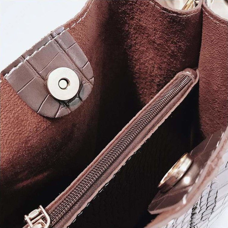 Crocodile bucket bag<br>Calisto